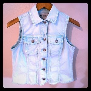 Silver jeans Vest